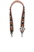 Fendi Embellished Bag Strap In Gray