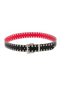 Maison Margiela Studded Leather Belt In Black