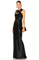 Cushnie Et Ochs Beaded Collar Gown In Black