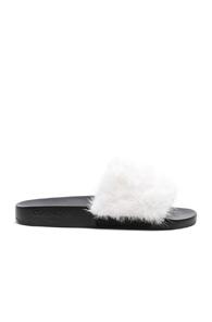 Givenchy Mink Fur Slides In White