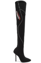 Vetements Athletic Thigh High Pumps In Black