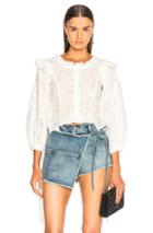 Sandy Liang Allie Top In White