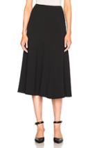 Rosetta Getty Ribbed Flare Skirt In Black