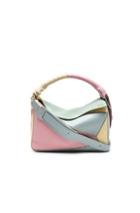 Loewe Wrap Puzzle Bag In Pink,yellow