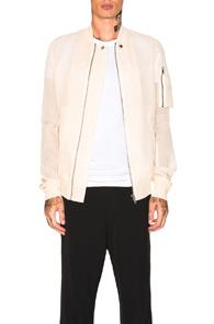 Rick Owens Flight Bomber In Neutrals