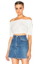 Apiece Apart Oeste Off The Shoulder Top In White