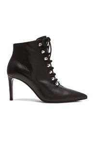 Balenciaga Lace Up Ankle Bootie In Black
