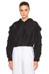 3.1 Phillip Lim Flare Sleeve Anorak Jacket In Black