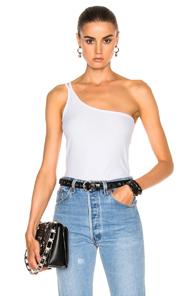 Helmut Lang Asymmetric Tank In White