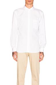 Comme Des Garcons Homme Plus Cotton Broad Shirt In White