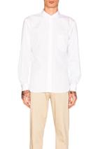 Comme Des Garcons Homme Plus Cotton Broad Shirt In White