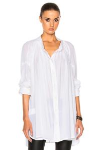 Ann Demeulemeester Long Blouse In White