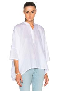 Helmut Lang Short Sleeve Squa Top In White