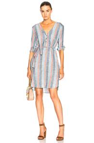 Ag Adriano Goldschmied Anna Dress In Blue,stripes
