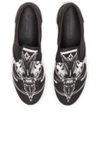 Marcelo Burlon Canvas Aurora Slip On In Black,abstract