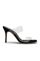 Manolo Blahnik Pvc Scolto 90 Sandal In Black