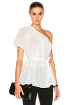 Helmut Lang Asymmetric Top In White