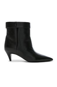 Saint Laurent Charlotte Kitten Heel Ankle Boots In Black
