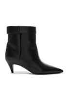 Saint Laurent Charlotte Kitten Heel Ankle Boots In Black