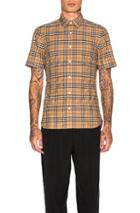 Burberry New Core Check Shirt In Checkered & Plaid,neutrals