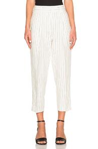 3.1 Phillip Lim Pinstripe Carrot Pants In Neutrals,stripes