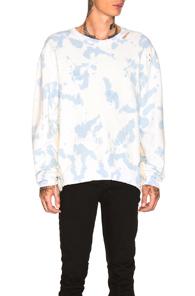 Alchemist Shakedown Pullover In Blue,ombre & Tie Dye,white