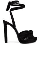 Saint Laurent Hall Bow Heel In Black
