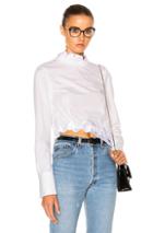 3.1 Phillip Lim Embroidered Crop Top In White