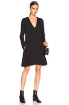 See By Chloe Long Sleeve Flare Dress In Black