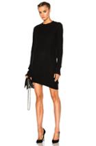 R13 Distressed Edge Crewneck Sweater In Black
