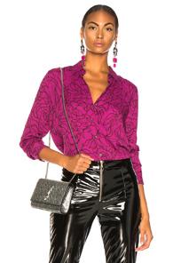 Equipment Essential Blouse In Floral,pink,purple