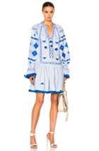 March 11 Sasha Embroidered Mini Dress In Blue