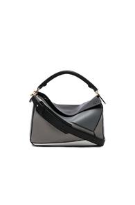 Loewe Puzzle Bag In Gray,blue