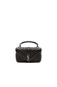 Saint Laurent College Chain Wallet In Black