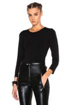 Alexander Wang Keyhole Crewneck Sweater In Black