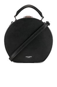 Saint Laurent Small Mica Hat Case In Black
