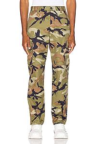 Valentino Cargo Pants In Camo,green