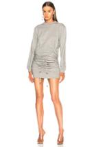 Y Project Corset Sweater Dress In Gray