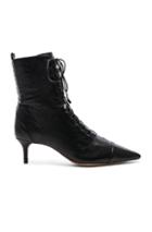 Alexandre Birman Leather Millen Lace Up Ankle Boots In Black