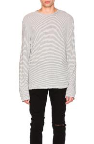 Rta Long Sleeve Shirt In White,stripes,black