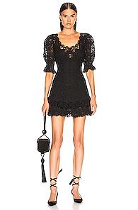Jonathan Simkhai Crochet Lace Mini Dress In Black