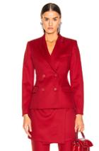 Sies Marjan Oni Woo Twill Blazer In Red