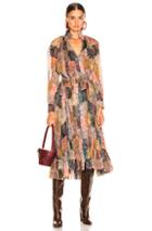 Zimmermann Ninety Six Smock Dress In Brown,neutral,paisley