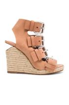 Alexander Wang Jo Leather Wedges In Neutrals,pink