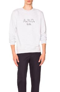 A.p.c. Us Star Sweat In Gray