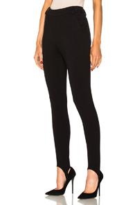 Frame Denim Ponte Stirrup Pant In Black