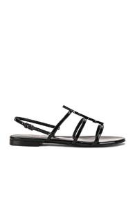 Saint Laurent Cassandra Sandal In Black