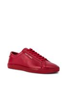Saint Laurent Andy Low Top Sneakers In Red