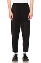 3.1 Phillip Lim Mixed Canvas Patchwork Trousers In Black