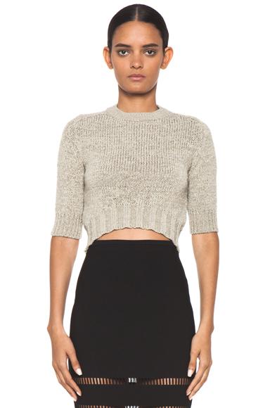 Carven Cropped Sweater In Neutrals